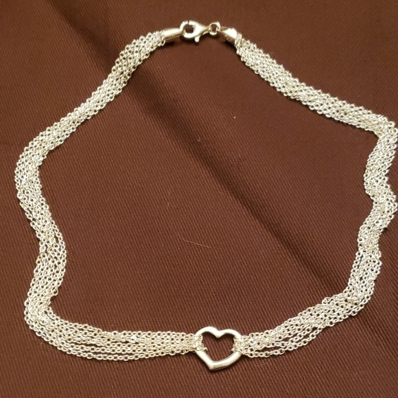Italian HEART Nacklace. Like new. 925 - Picture 1 of 6